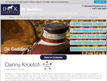 Tablet Screenshot of dksaddlery.com